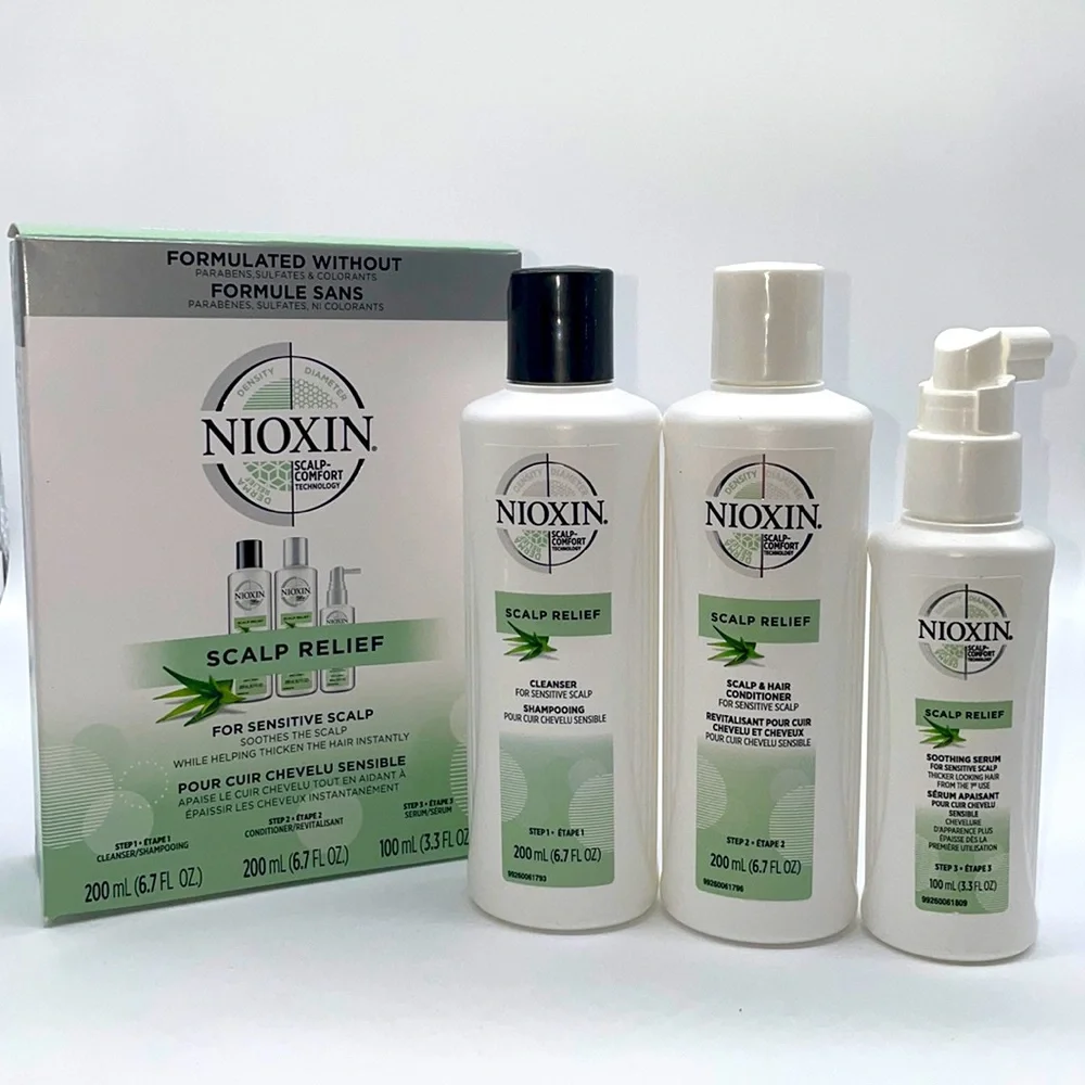 Nioxin Scalp Relief for Sensitive, Dry and Itchy Scalp Kit